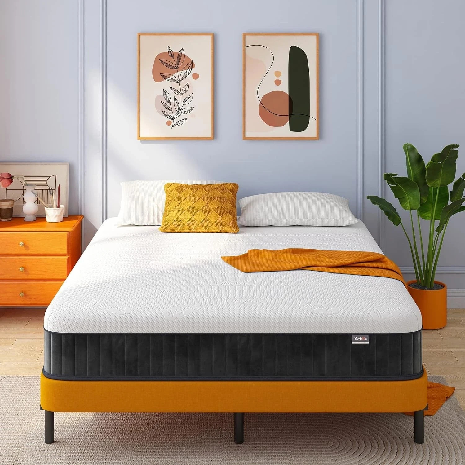 10″ Full Size Mattress in a Box Hybrid Spring Memory Foam