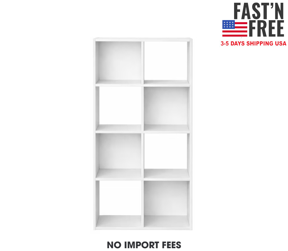 Mainstays 8 Cube Storage Organizer, White