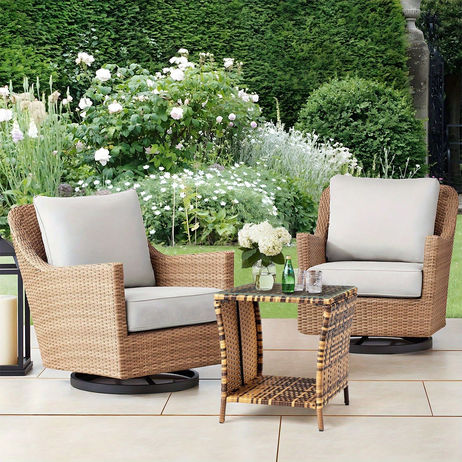 Extra Large 46x46x49.5cm Double-Layer Coffee Table/Side Table With Thickened