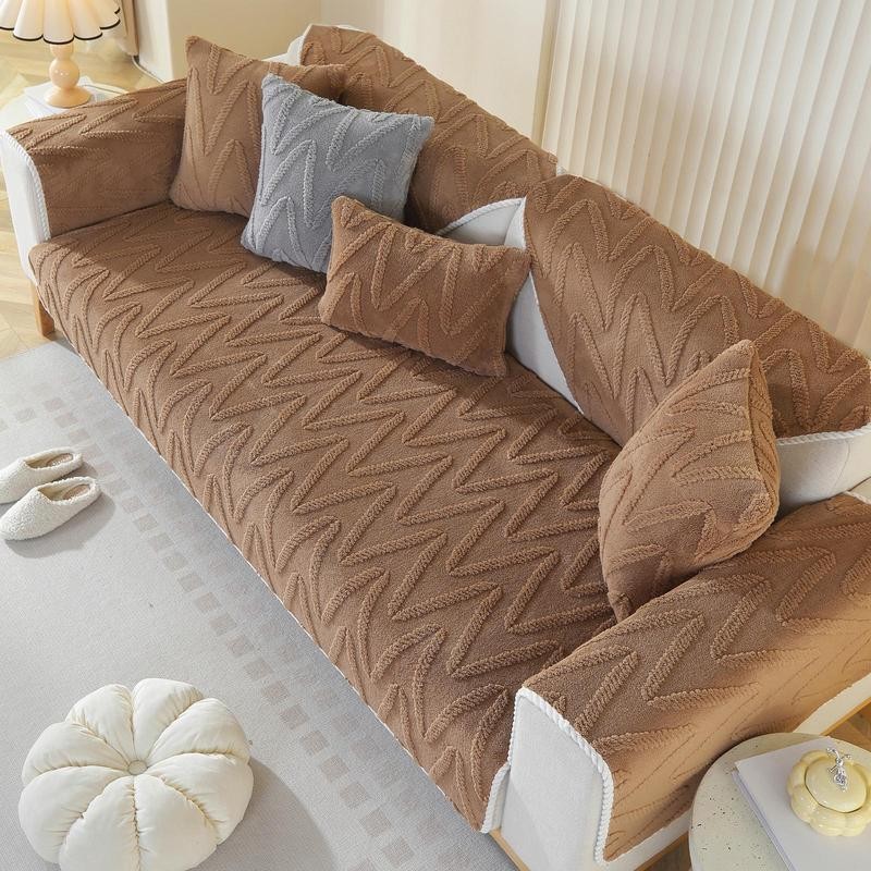 Plush Sofa Couch Cover Throw Blanket Stylish Design for Gift Home Decor