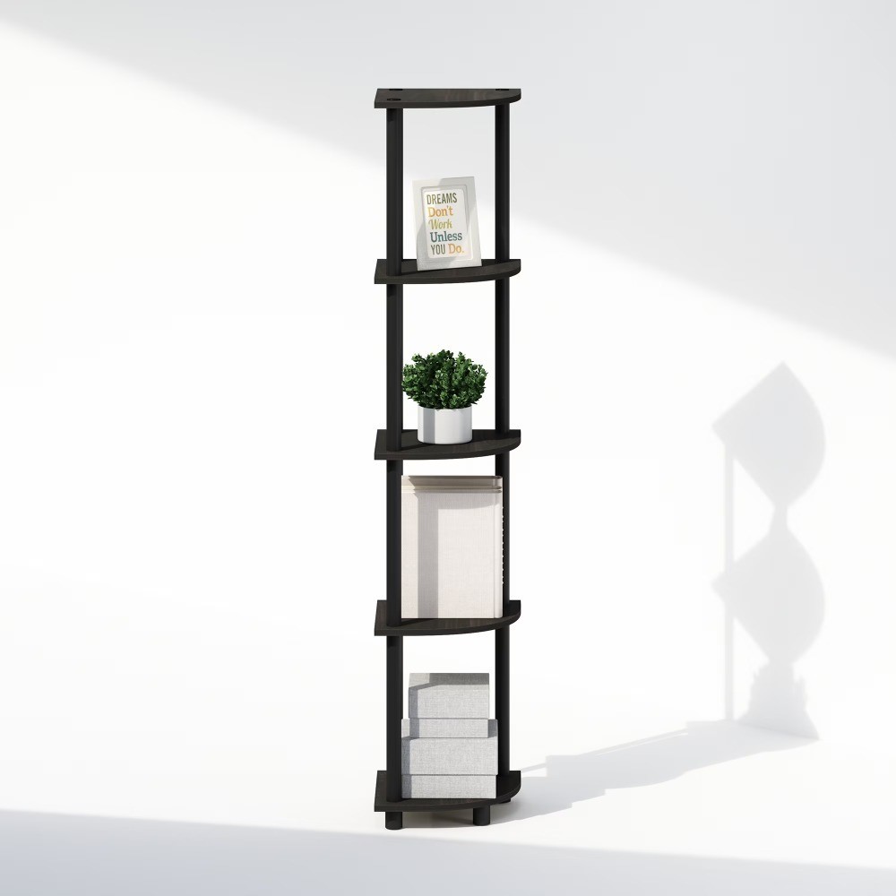 Turn-N-Tube 5 Tier Multipurpose Corner Display Rack Shelving Unit,