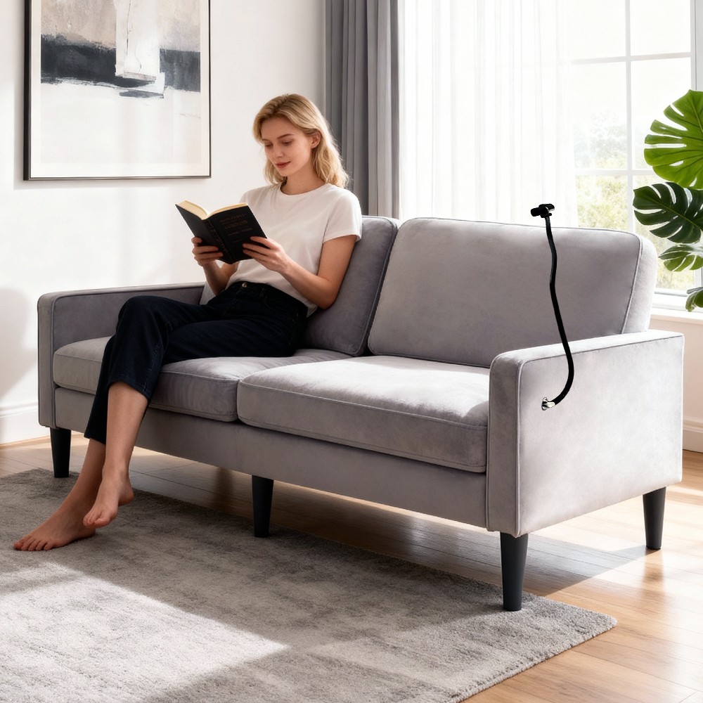 Loveseat Sofa Couch, Deep Seat Removable Cover Soft Spring Cushions for Home APT