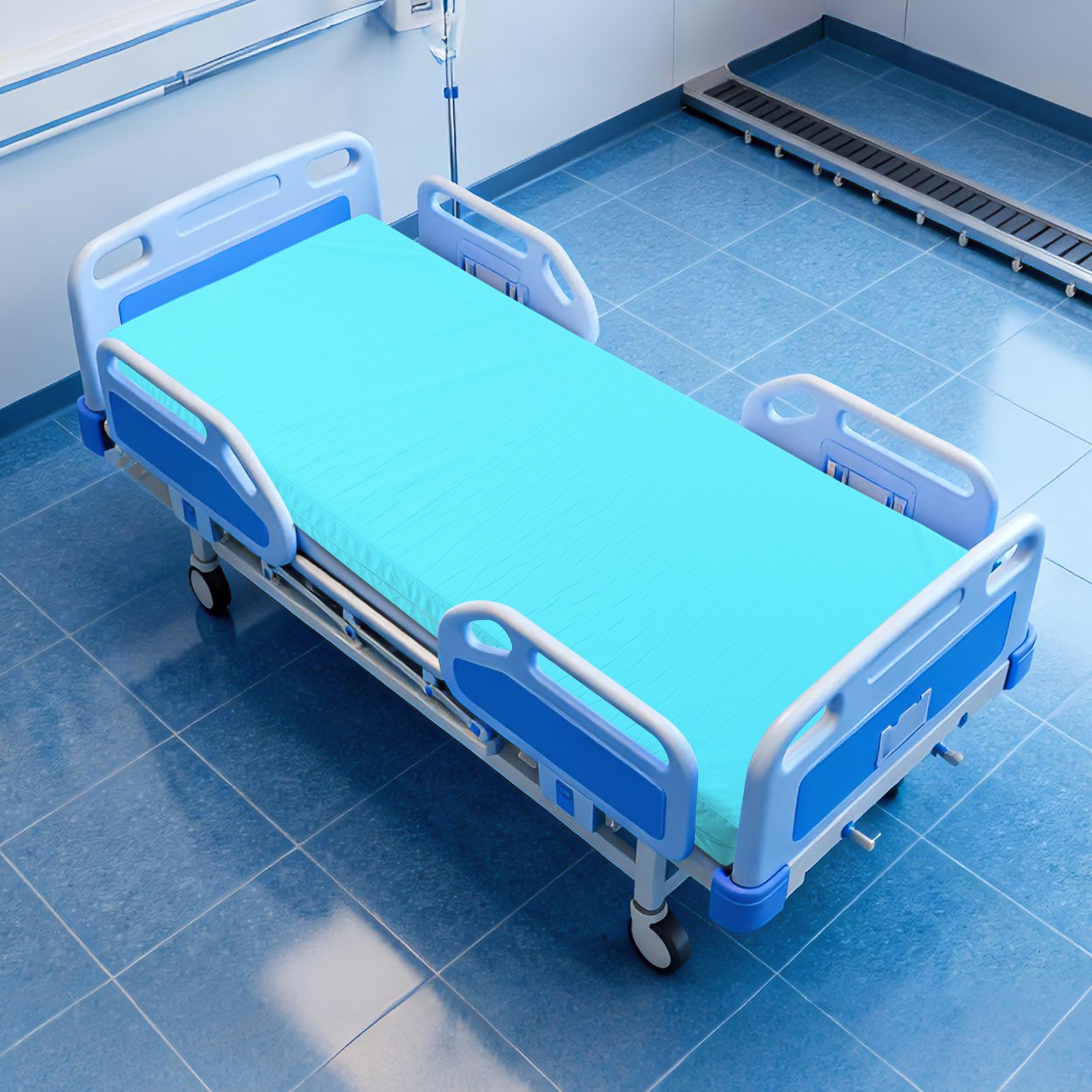 200cm*90cm*15cm 45D Sponge Water-repellent Nursing Mattress Nursing Pad Blue