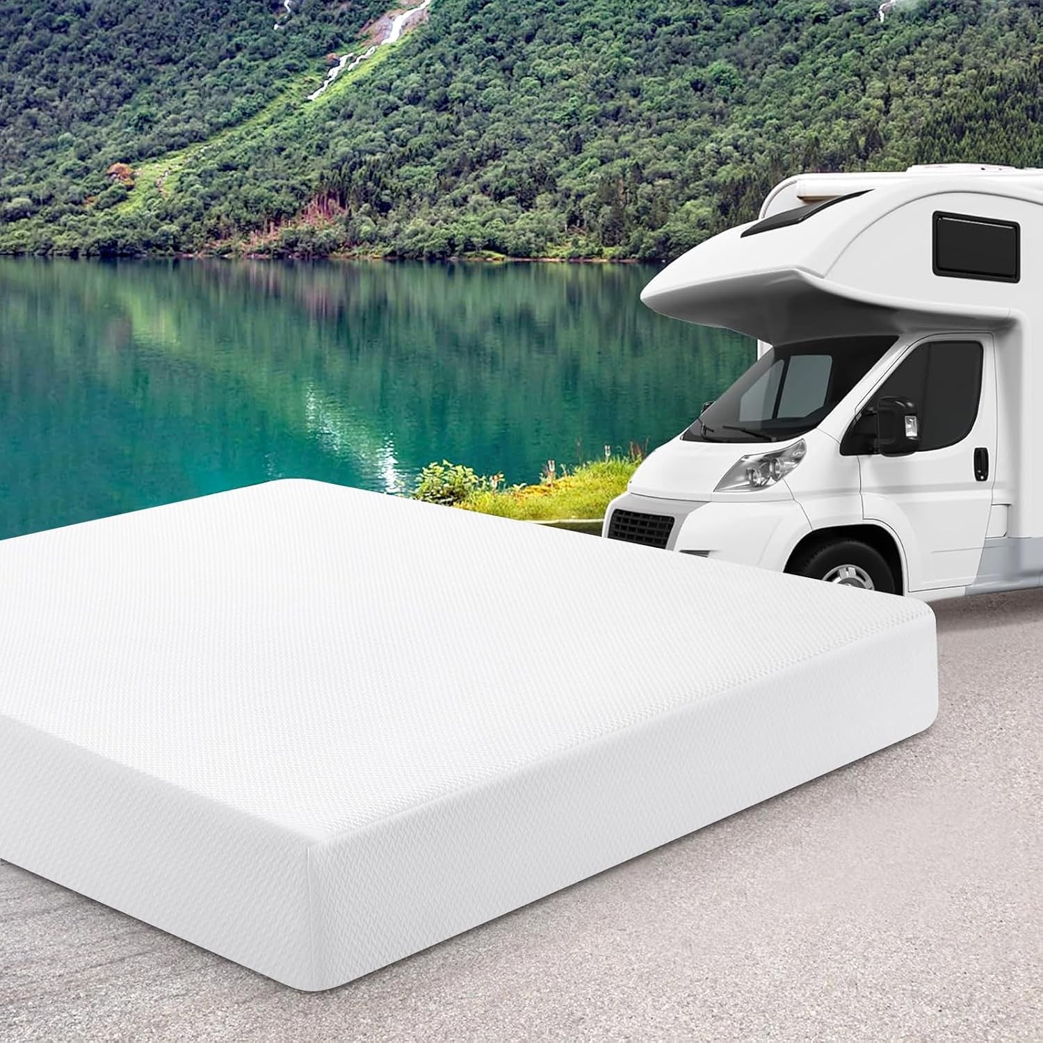 WEUP 10 Inch Short King RV Mattress with Tencel Cover RV-10 Inch
