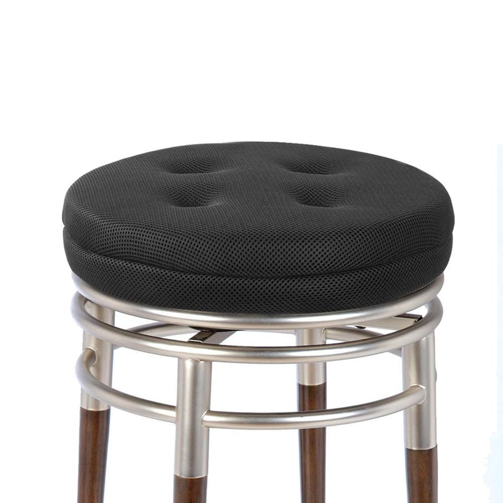 baibu Bar Stool Cushions, Super Breathable Round Bar Stool Cover Seat Cushion Bl