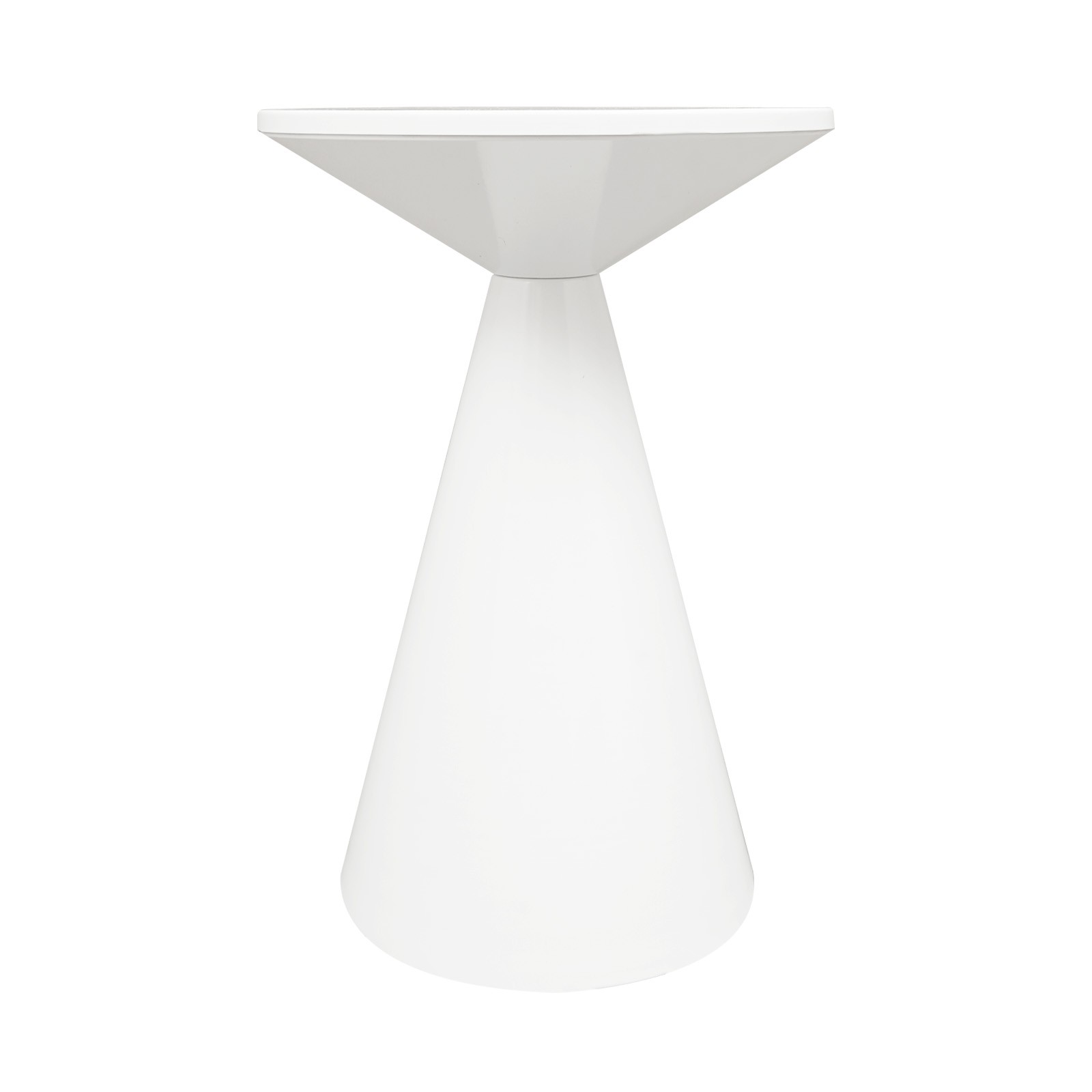 39.5*39.5*55.5cm Round Metal Coffee Table Modern Side Table With Tapered Base