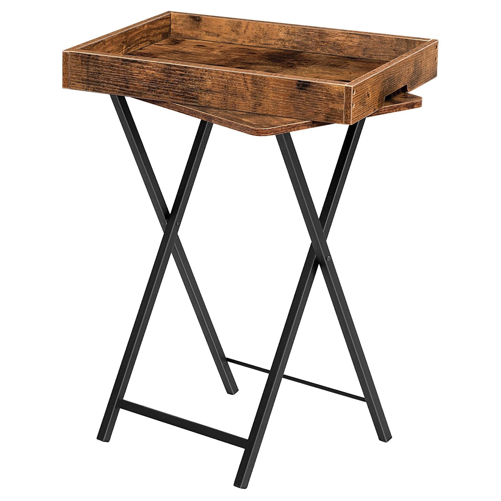 TV Tray Table Folding Table with Removable Serving Tray Stable TV Tray Snack