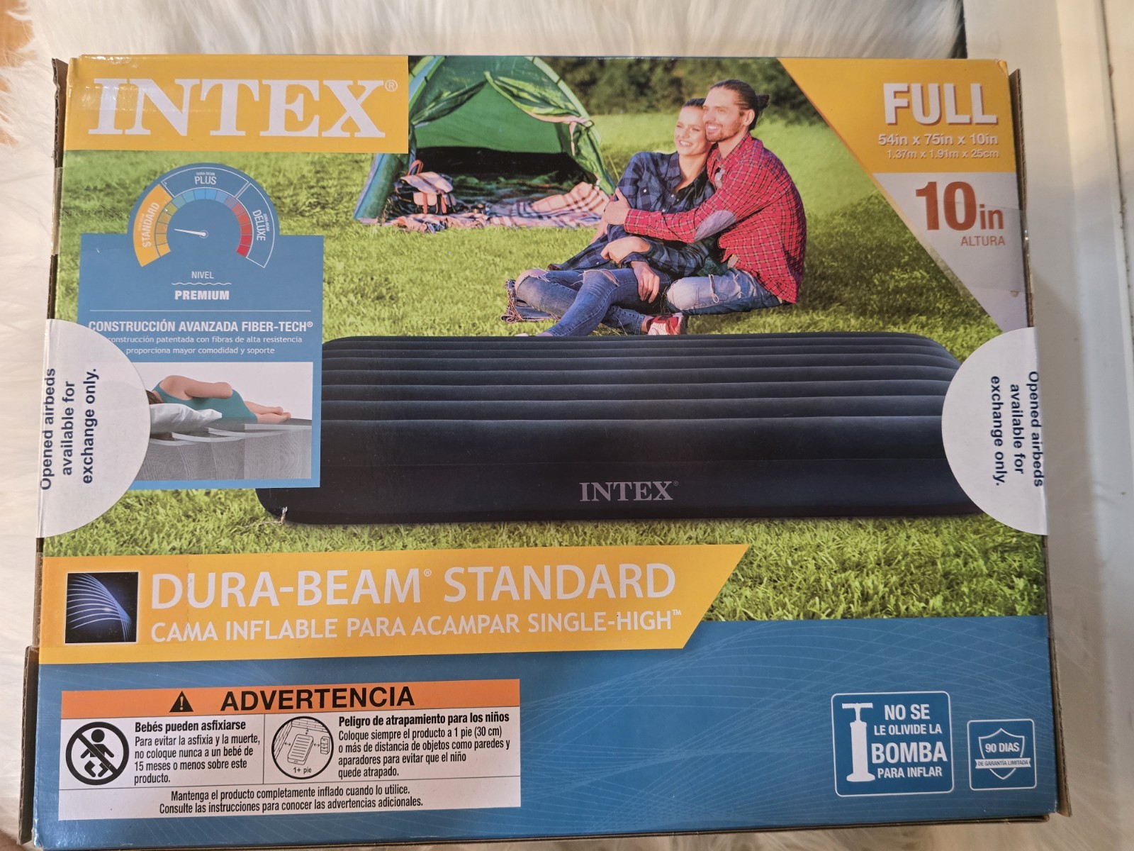 Intex Dura-Beam Standard Single-High Camping Airbed Full