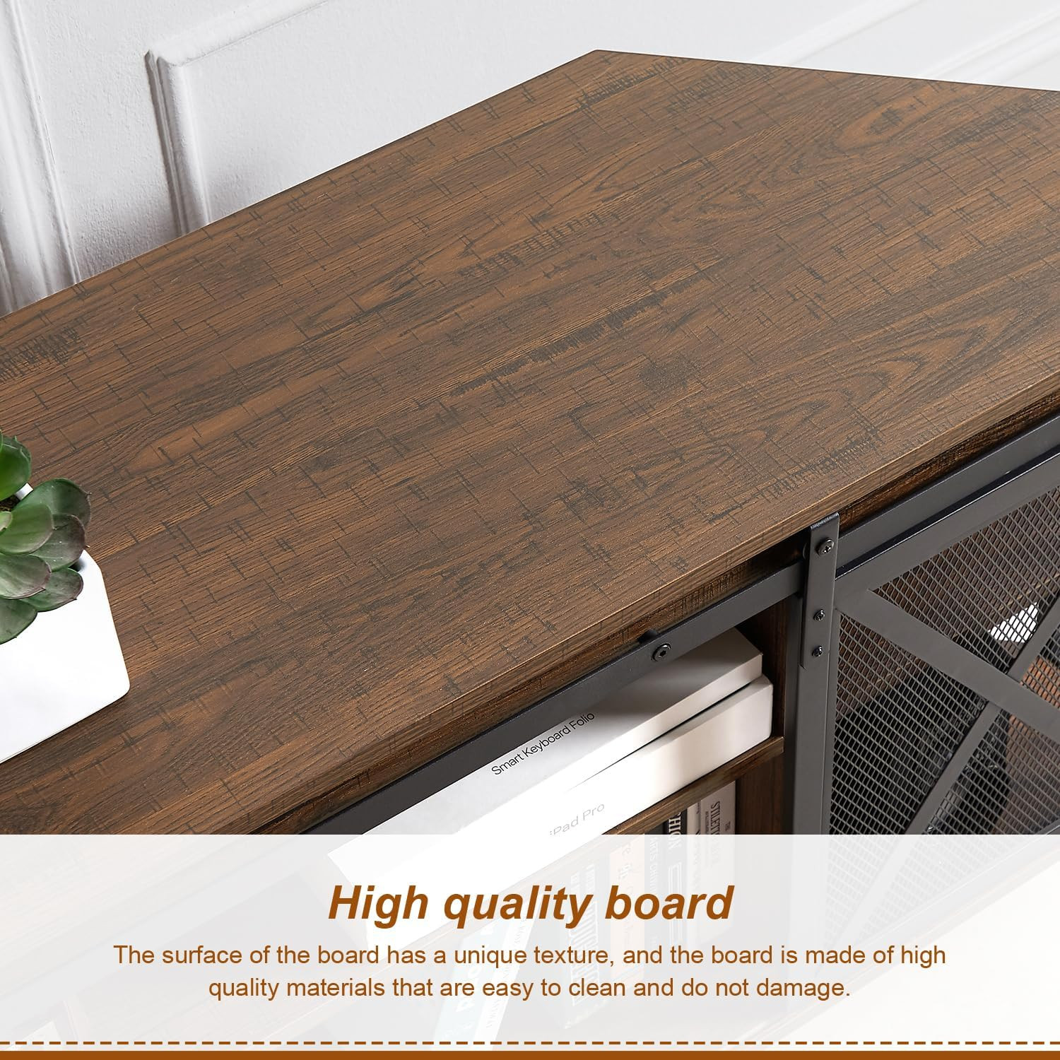 Corner TV Stand for 55 Inch TV, Rustic Corner Entertainment Center with Storage,