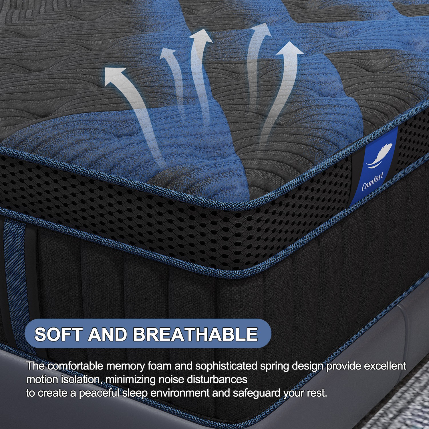 12″ 14″Twin Full Queen King Size Gel Memory Foam Spring Mattress In A Box