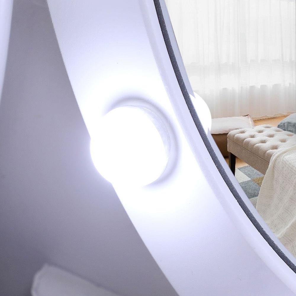 Vanity Makeup Table Set with 10 LED Lighted Mirror Bedroom Dressing Table Gifts