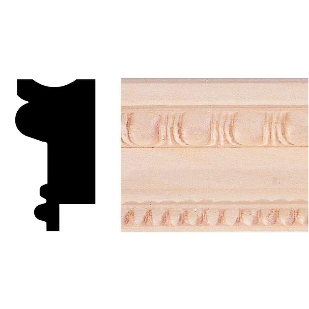 3/4 In. X 1-1/2 In. X 8 Ft. Basswood Chair Rail/Wainscot Cap/Picture Frame Moldi