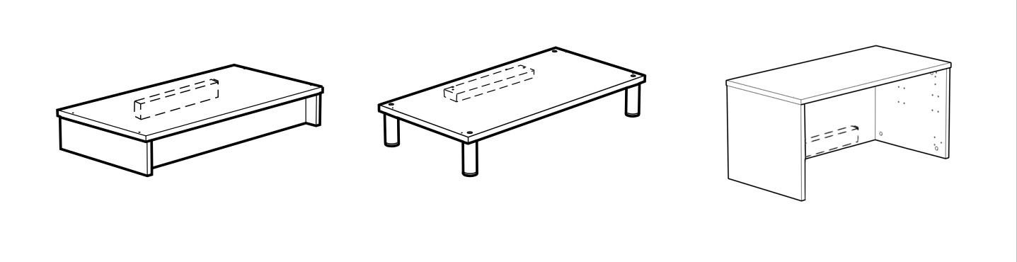 1x IKEA Effektiv Base 7 lb Counterweight Anchor 16¼” x 2” x ¾ “