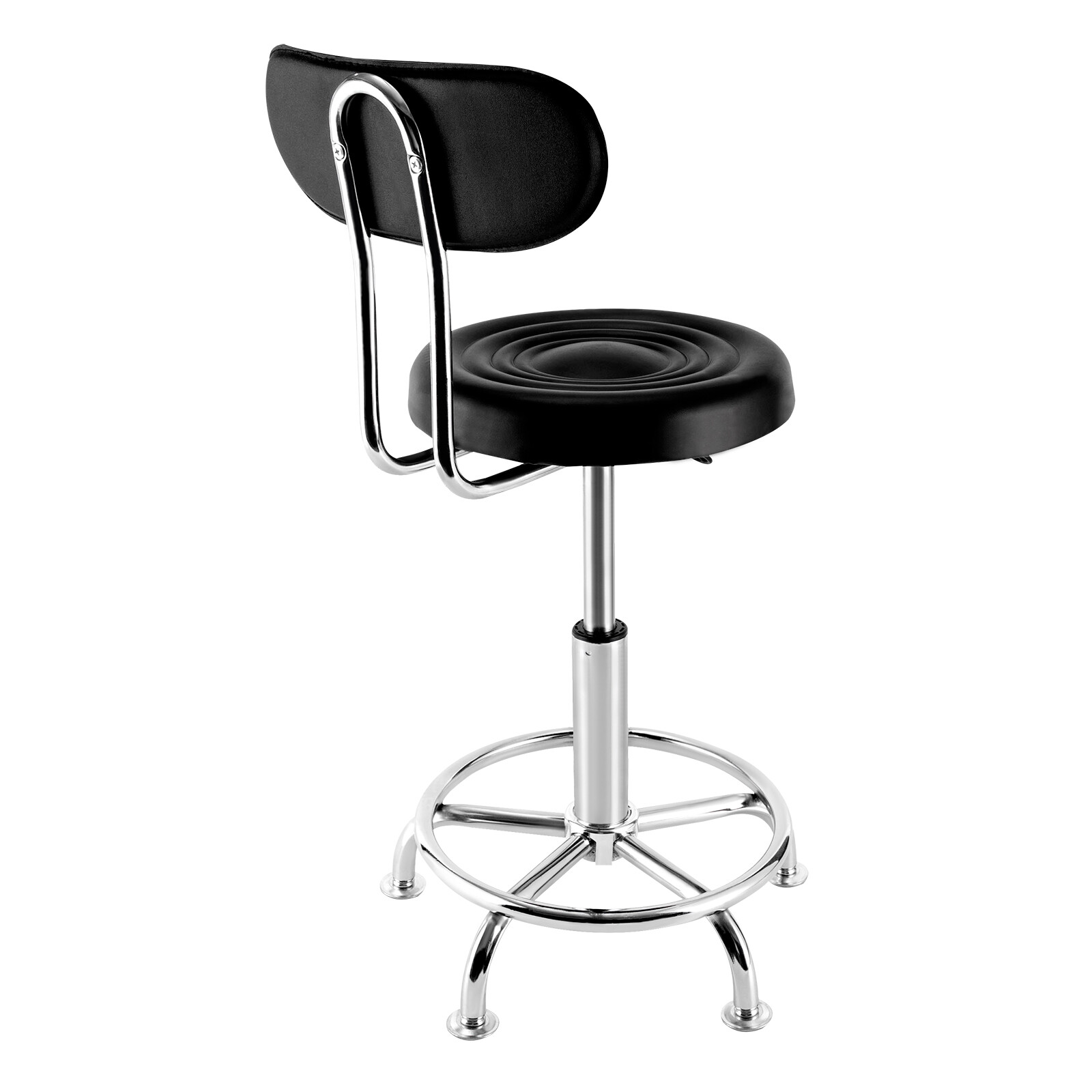 Work Shop Stool Bench Hydraulic Chair Bar Garage Adjustable Height&Back&Footrest