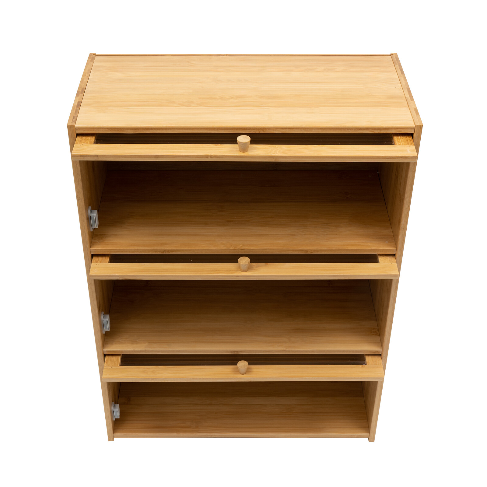 Storage Cabinet, Countertop Cabinet, Bamboo Organizer for Kitchen Living Room