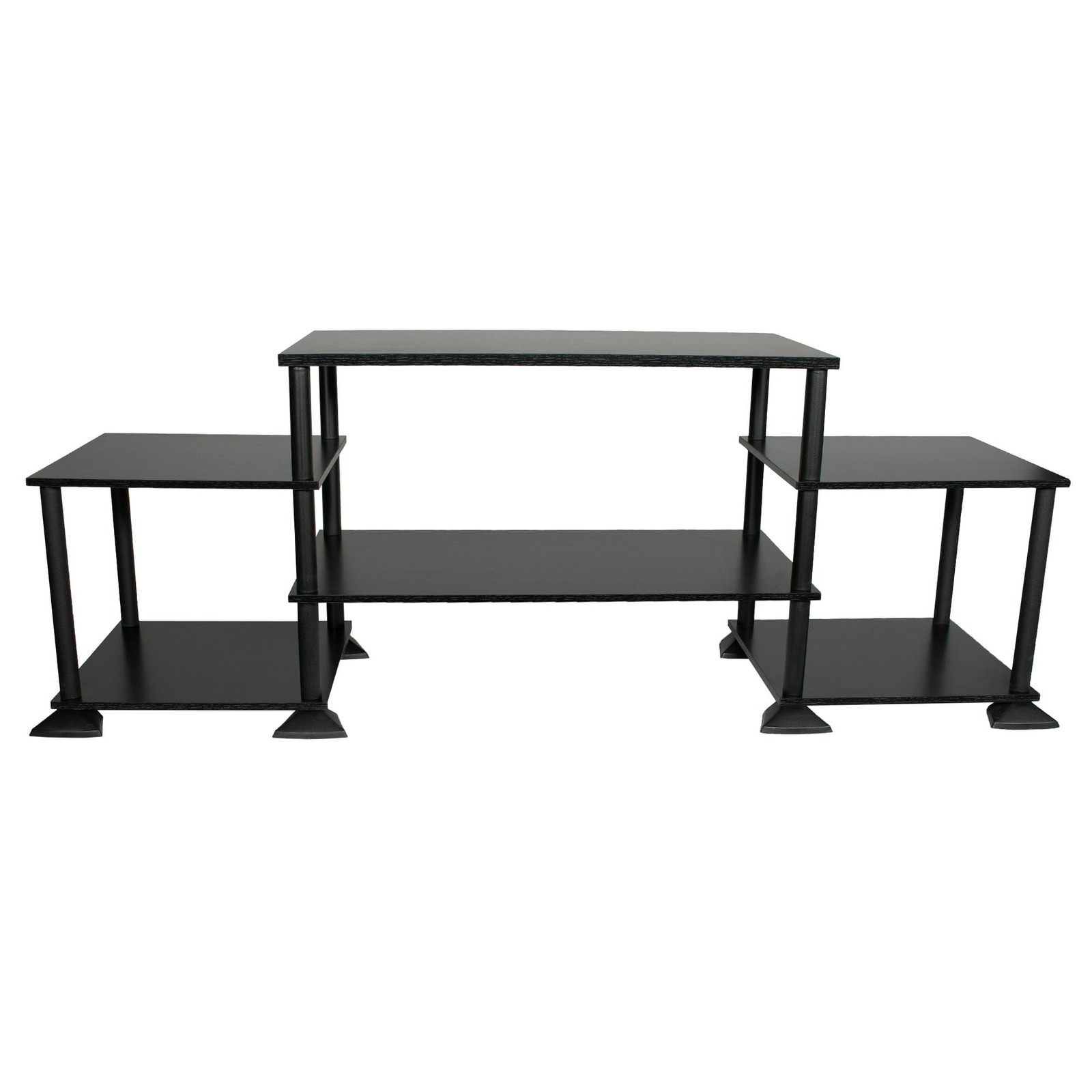 No Tools TV Stand for TVs up to 40″, True Black Oak Finish