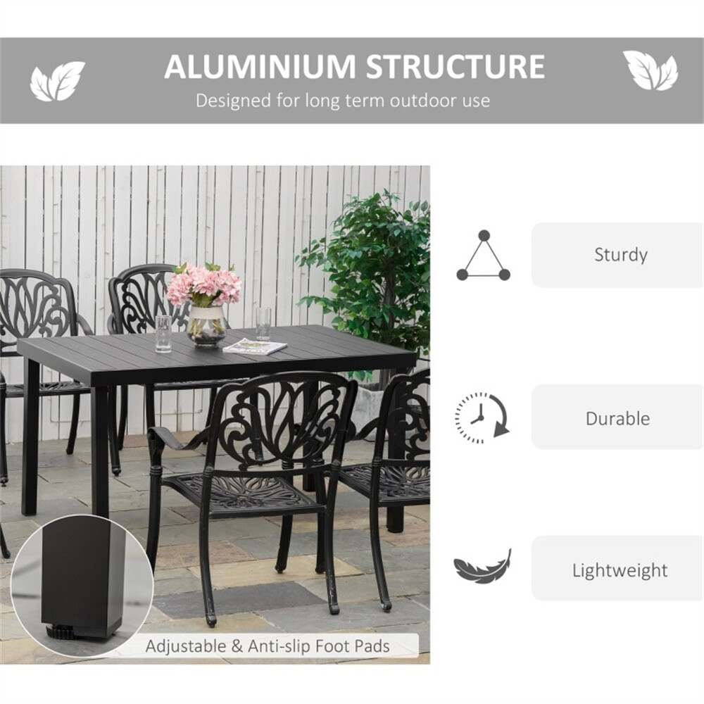 Outdoor Dining Table Adjustable Anti-slip Footpads for Stable A Table