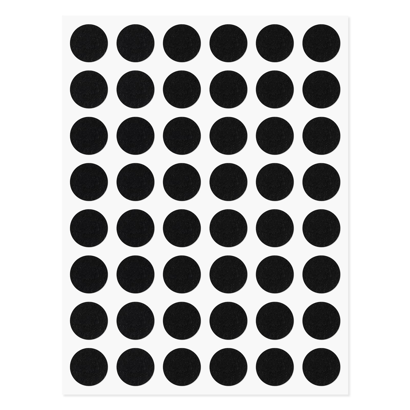48 Pcs Felt Pads for Cabinet Door, 1/2in Black Round Quite Cabinet Protectors…