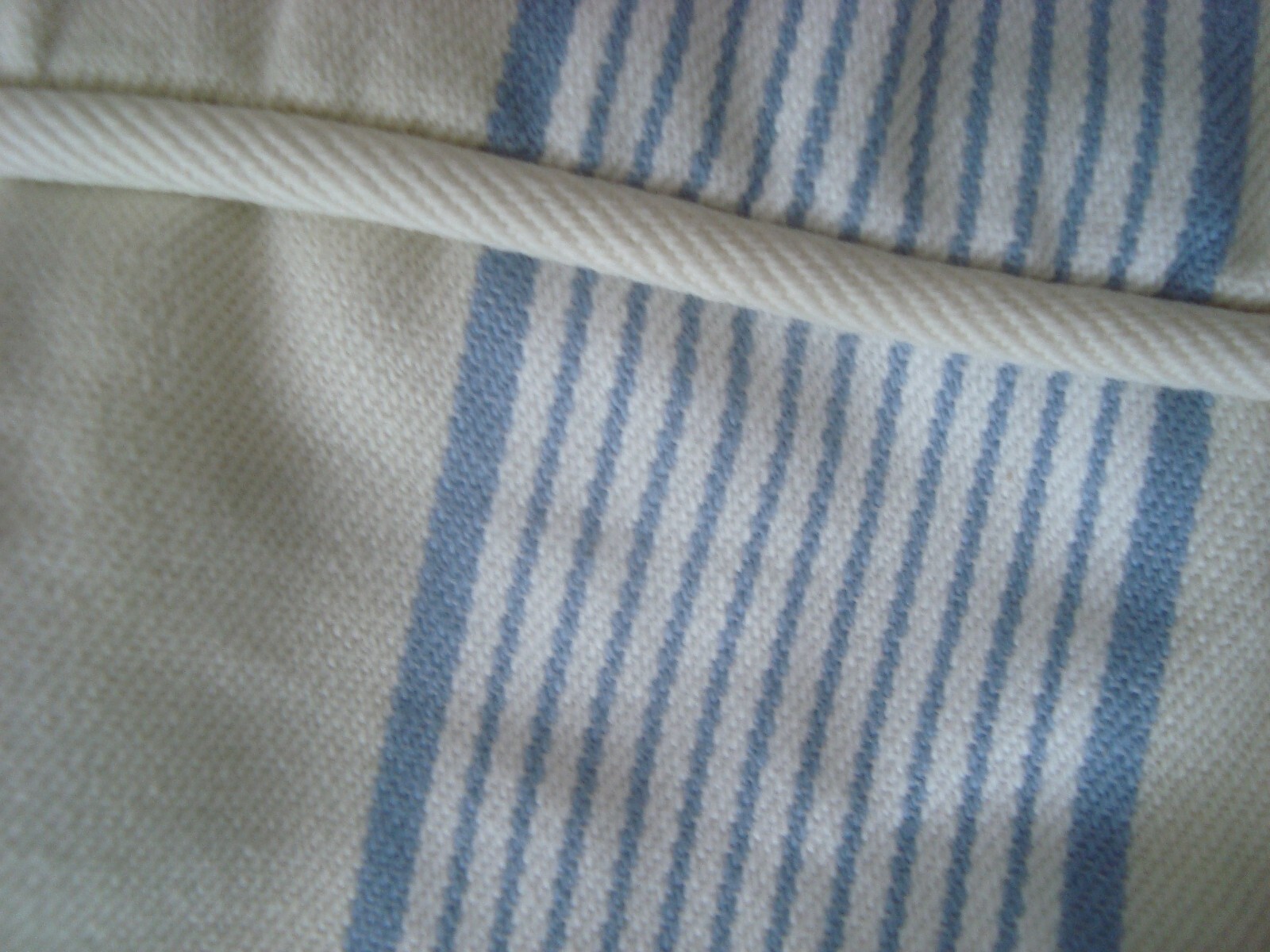 IKEA EKTORP 2-seat Sofa Bed Cover Sofabed Slipcover ORLUNDA BLUE CREAM Striped