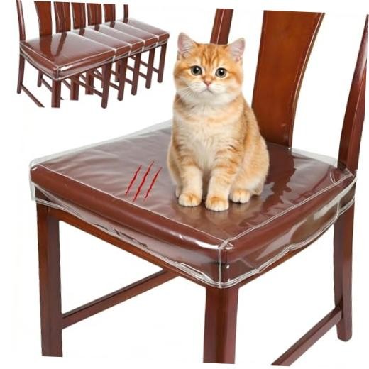 6 Pack 20” x 17” x 4” Plastic Chair Covers Chair Covers for Dining Chairs