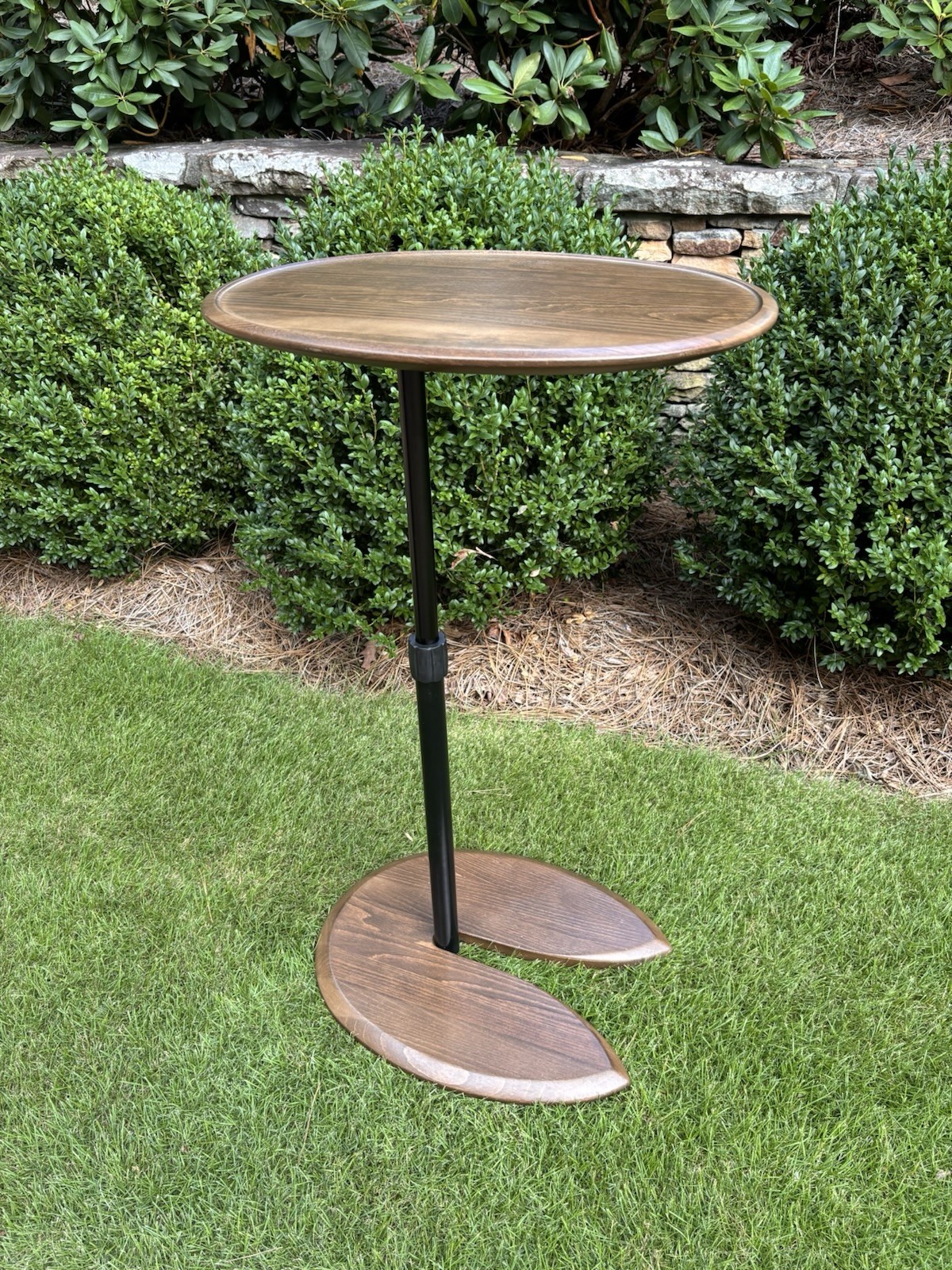 Ekornes Stressless Height Adjustable Teak Ellipse Table