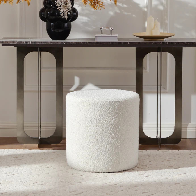 18 inch Elof Bouclé Ottoman