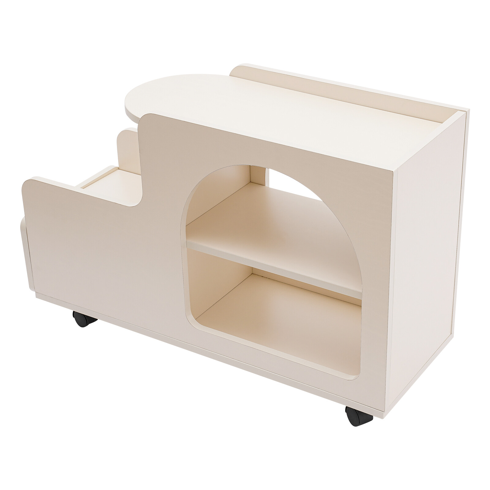 32.3″ 3 Layer Sofa Side End Table for Living Room, Small Accent Coffee Tea Table