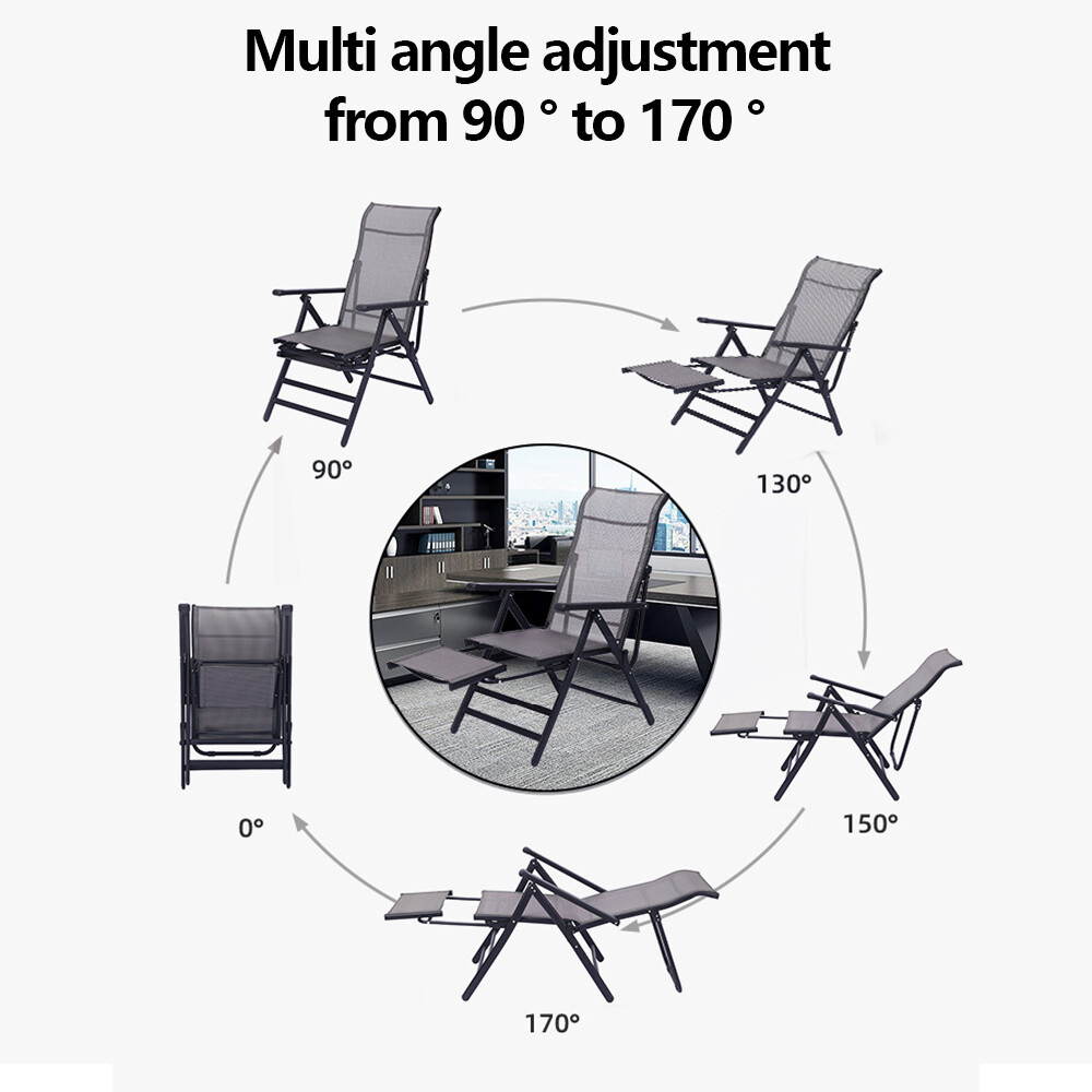Outdoor Zero Gravity Chair Foldable Patio Lounge Chair Beach Reclining Chairs