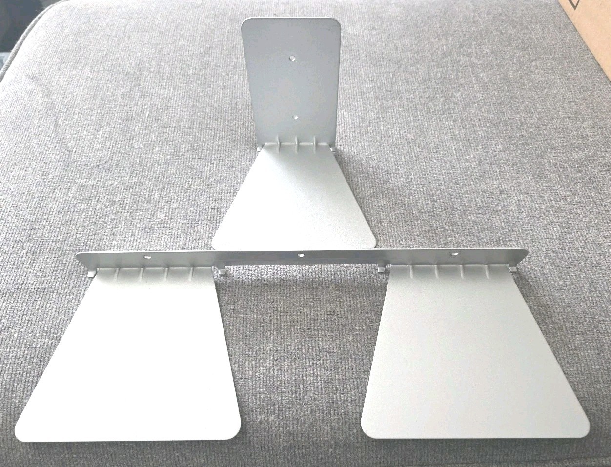 Floating/Hanging Shelves, Lot Of 2, Double & Single Shelves, Steel Alloy, Umbra