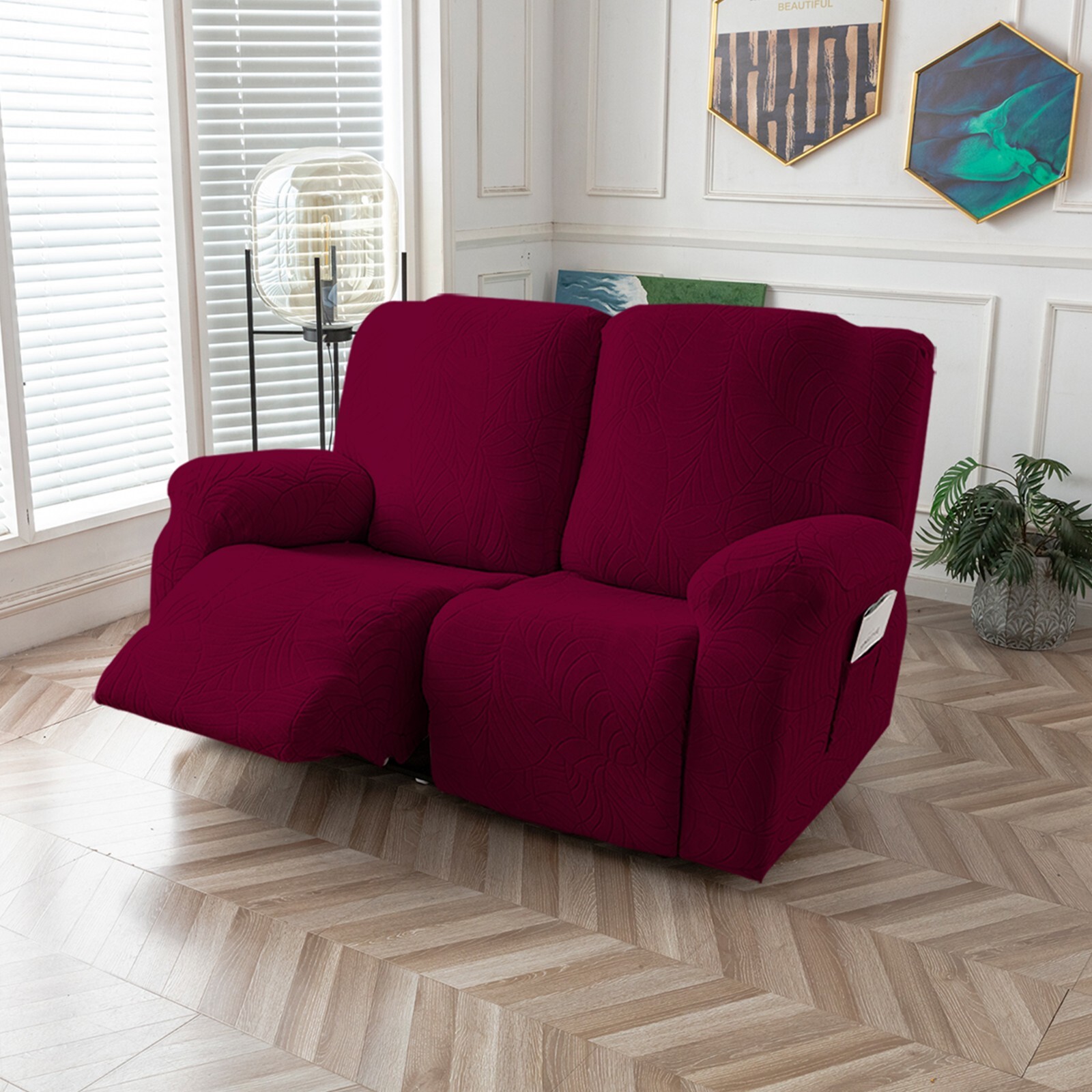 Warm waterproof stretch recliner sofa cover, furniture protection decoration