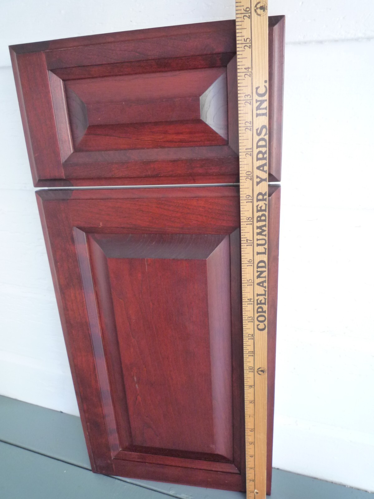 Solid Cherry Hertco Cabinet Sample Cupboard Panel False Drawer Door 26″ x 12″
