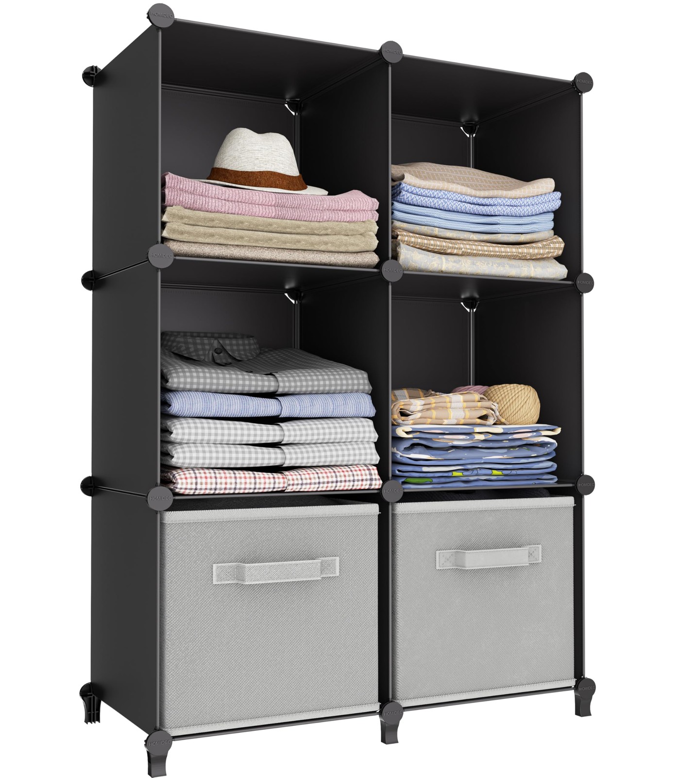 6Cube Storage Organizer for Closet, Bedroom, Bathroom & Kids’ Rooms