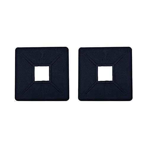 4″ Square Rubber Bumper Plug End Cap Cover RV Camper Trailer – 2 Pack