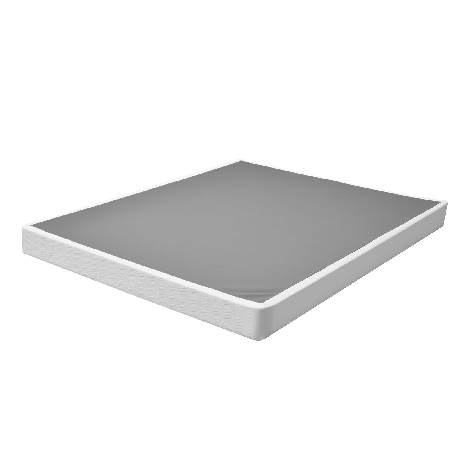 Queen Box Spring: 3500lb Steel Frame, 5.1in Height, Washable Fabric Cover