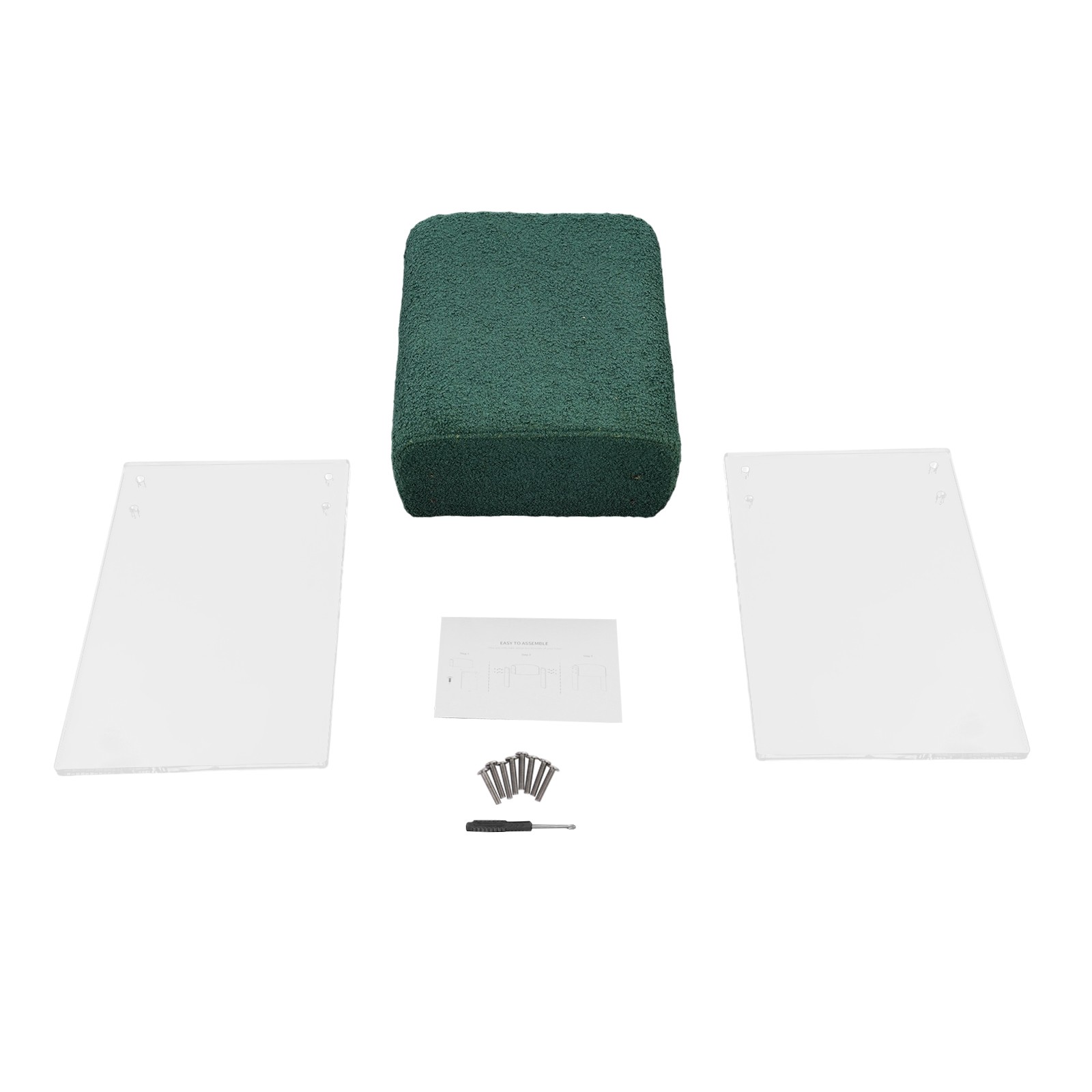 Makeup Stool Modern Minimalist Acrylic Chair Multi-functional Vanity w/ Cushion