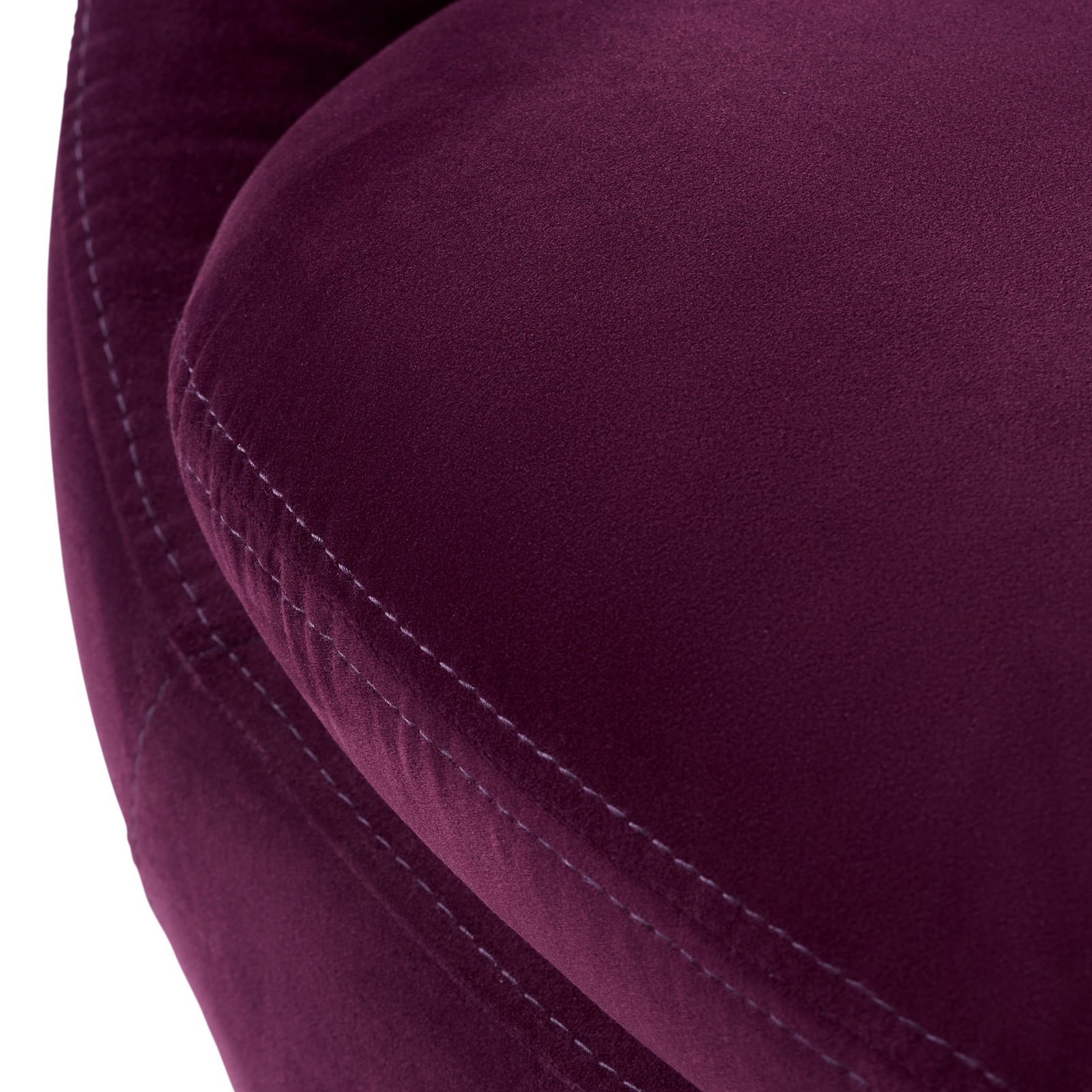 Better Homes & Gardens Modern Soft Velvet Accent Swivel Chair In Merlot