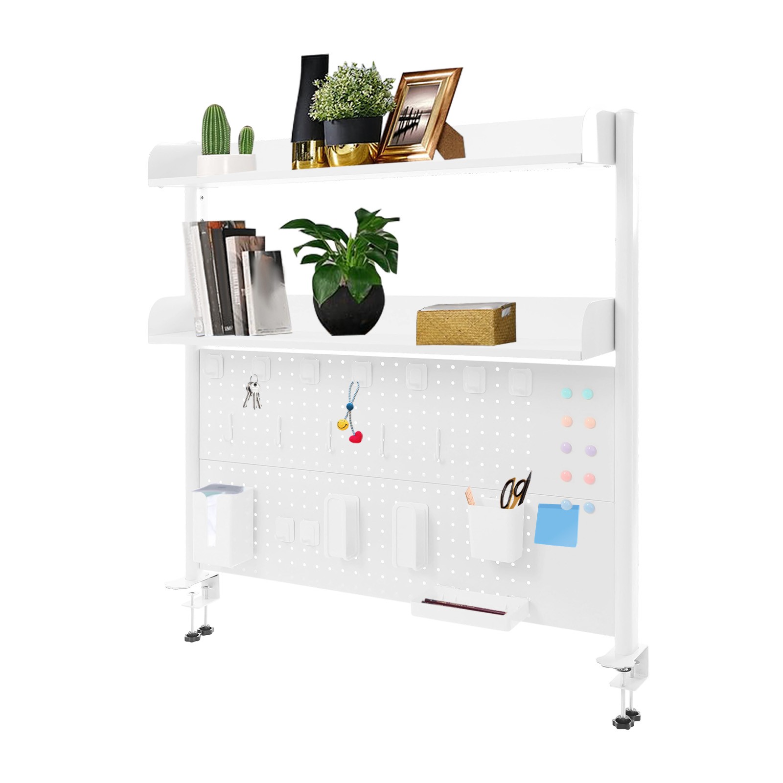 Desktop Bookshelf Multipurpose Clip-on Desk Organiser Countertop Clip-on BooksUS