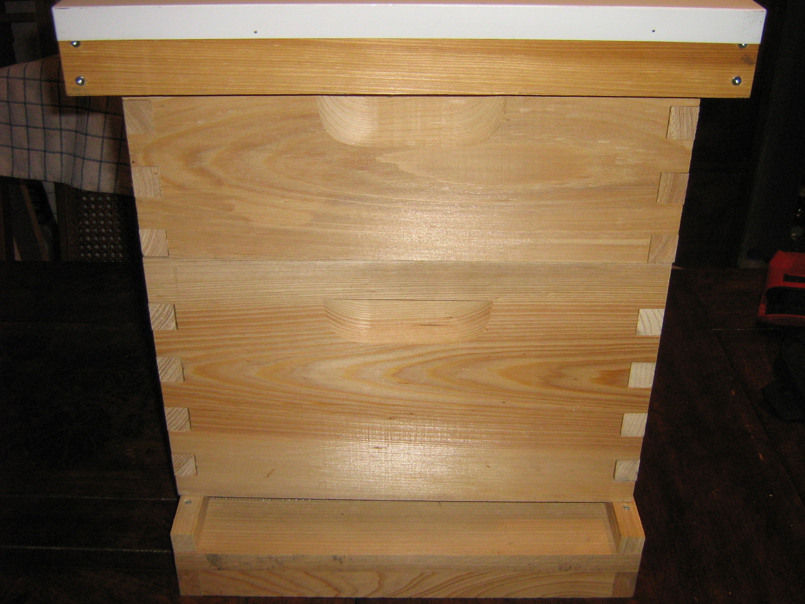 Bee hive complete 2 box pine beehive. Everything you need except the bees.