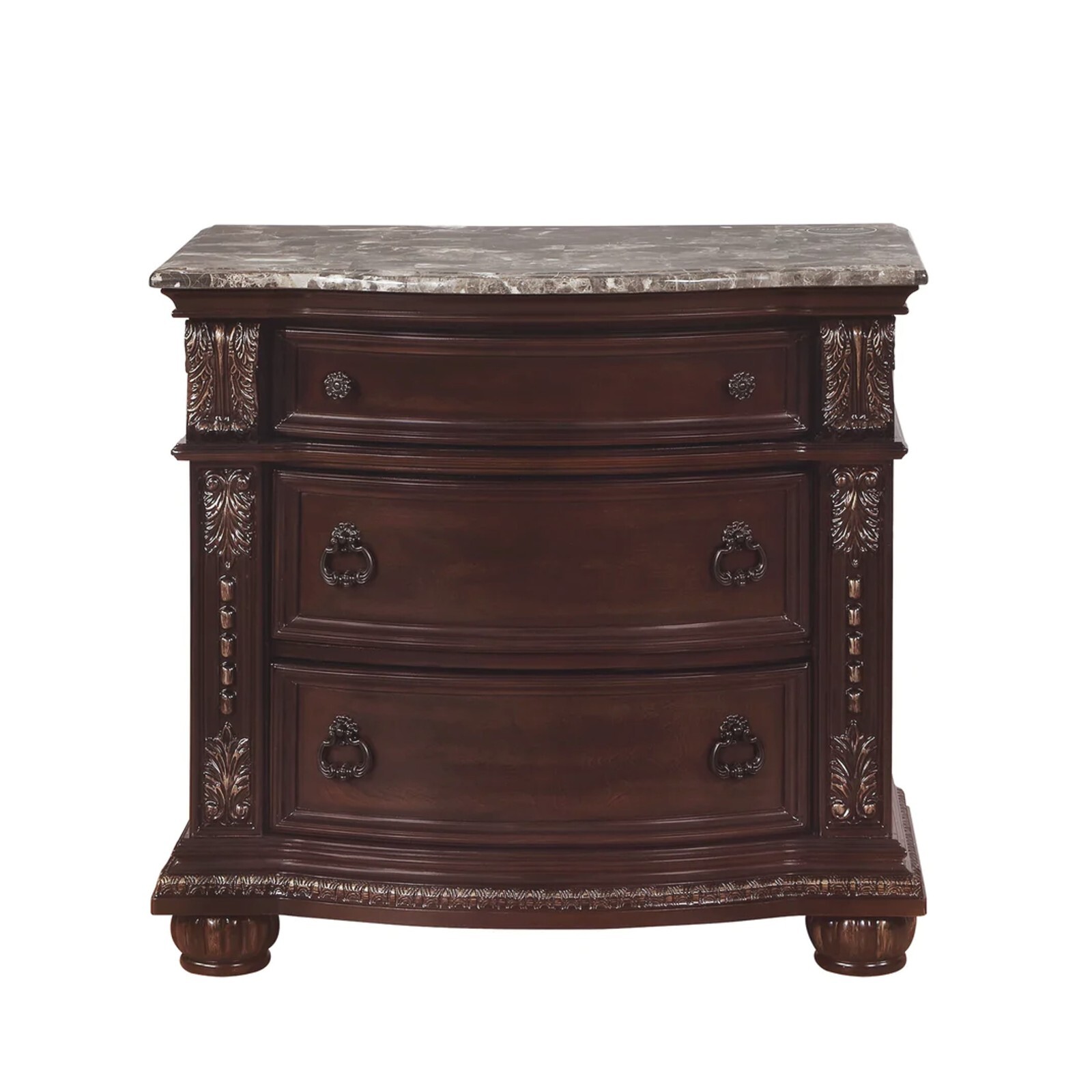 NEW 5PC Master Queen or King Bedroom Suite Antique Espresso Brown Bed/D/M/N/C