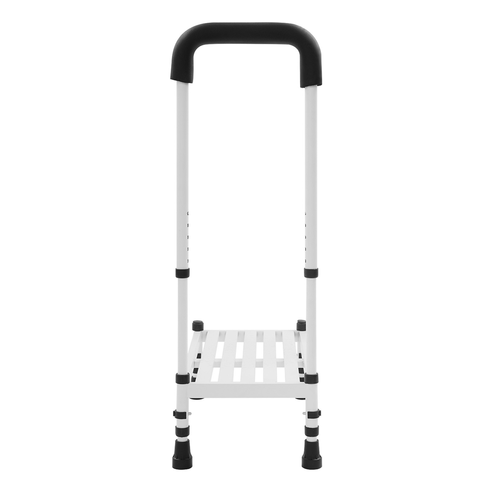 Step Stool with Handle Carbon Steel Adult Ramp w/ Handrail Metal Stepping Stool