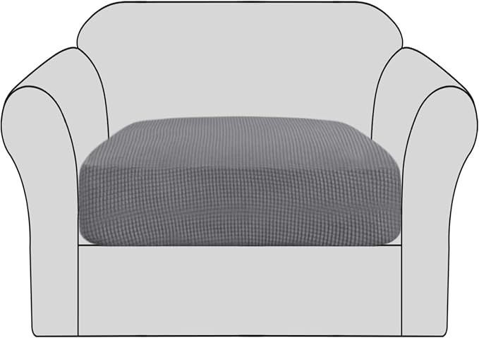 Sofa Slipcover Cushion Cover 19.6-29.5 Inch High Stretch Jacquard Seat