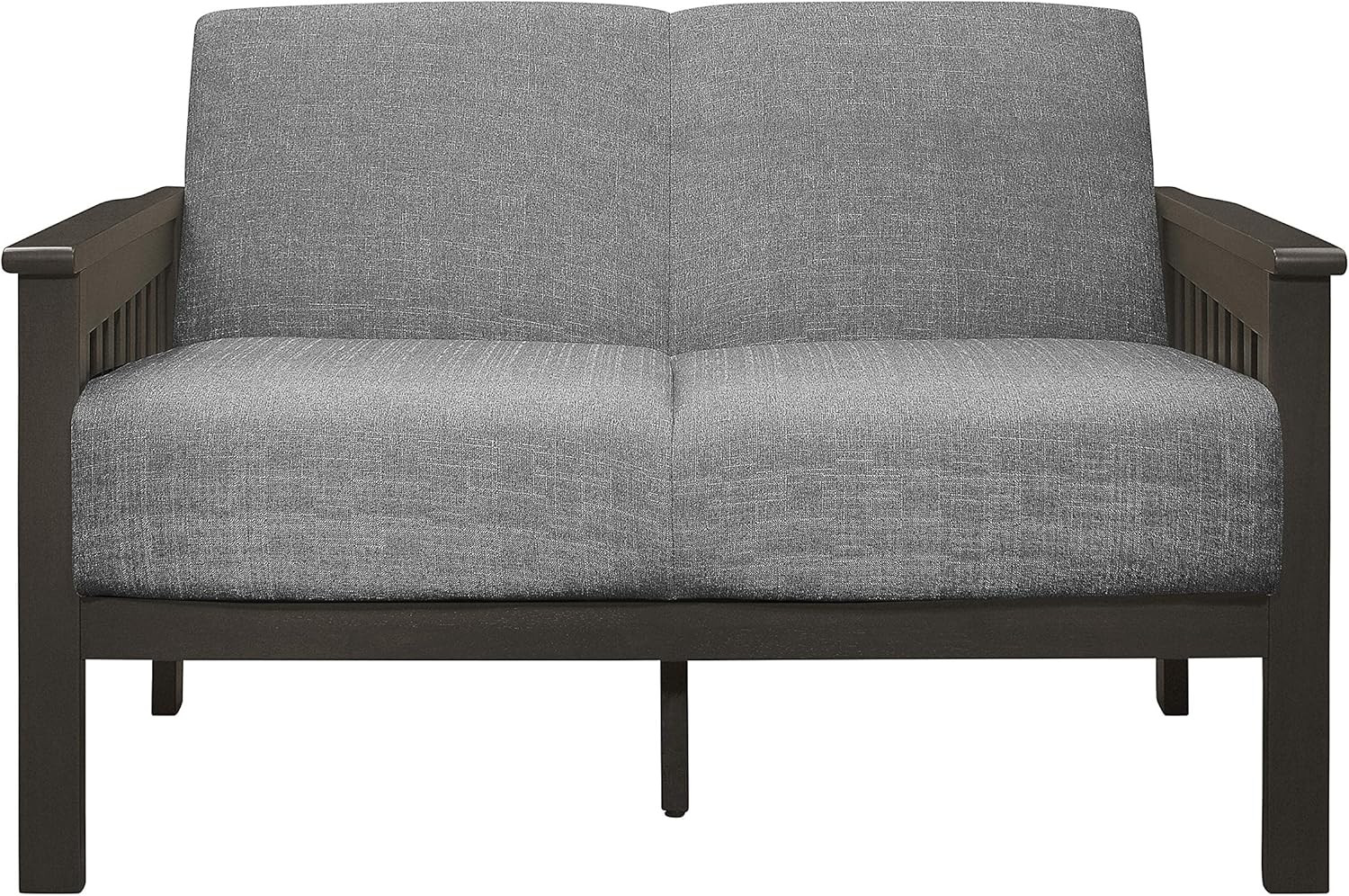 Stylish Gry Fbric Sof Loveset for Modern Living Rooms – Noel 49.5″ W