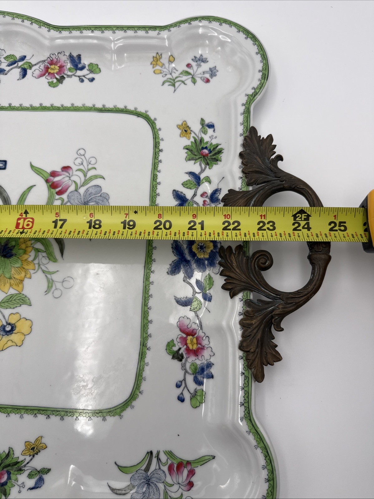 Vintage Chinese HUA RONG TANG ZHI table porcelain Flower Top Colorful