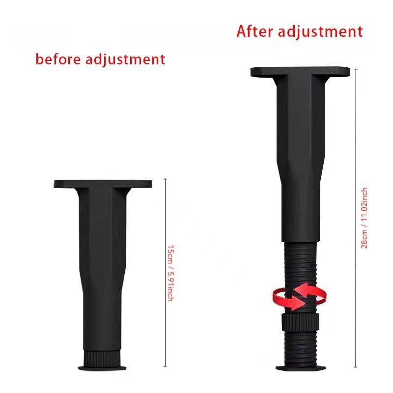 Adjustable Bed Frame Support Legs Heavy Duty Furniture Slat Center Support
