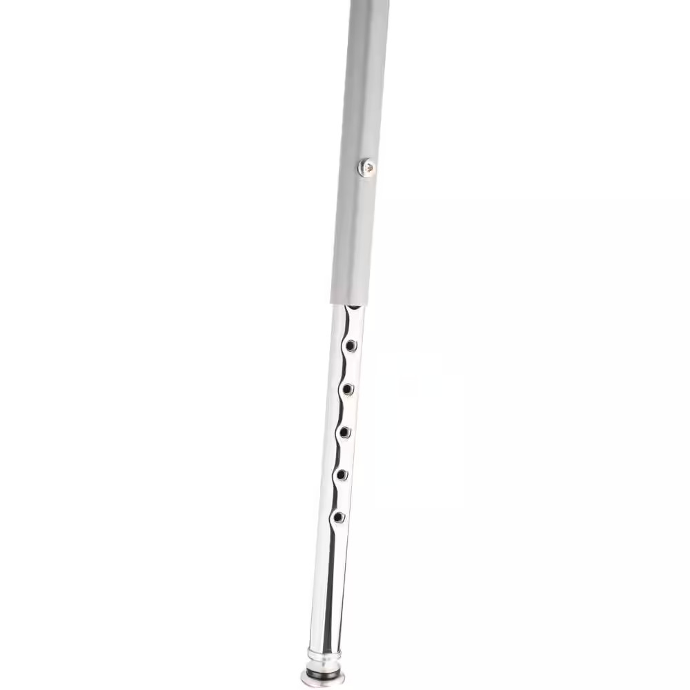 19 In. – 27 In. Height Grey Adjustable Heavy-Duty Steel Stool (2-Pack)