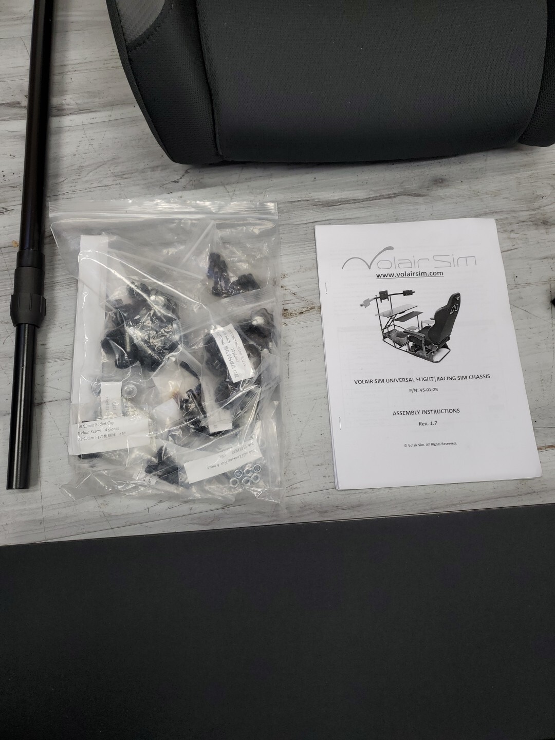 Volair Sim Universal Flight or Racing Simulator Cockpit -BOX 1 of 2 NOT COMPLETE