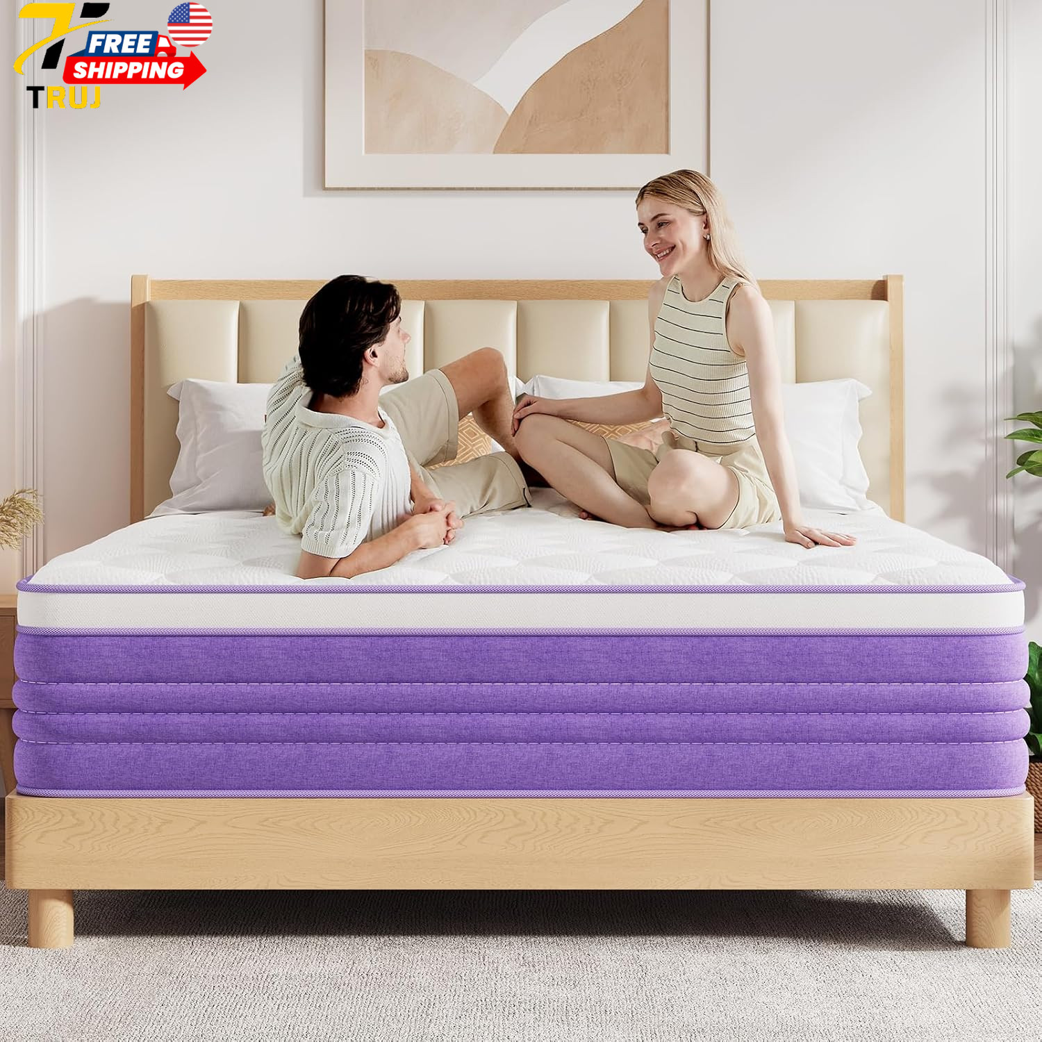 12″ Queen Mattress in a Box Dual-Sided Comfort Memory Foam & Cool Sleep for Pres