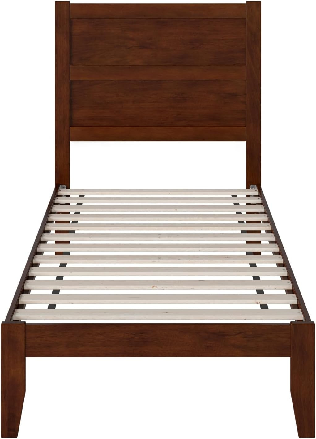 Noho Twin Platform Bed in Elegant Walnut Finish