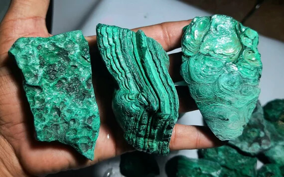 “Stunning Malachite Stone Coffee Table Top – Malachite Gemstone Center Table Top