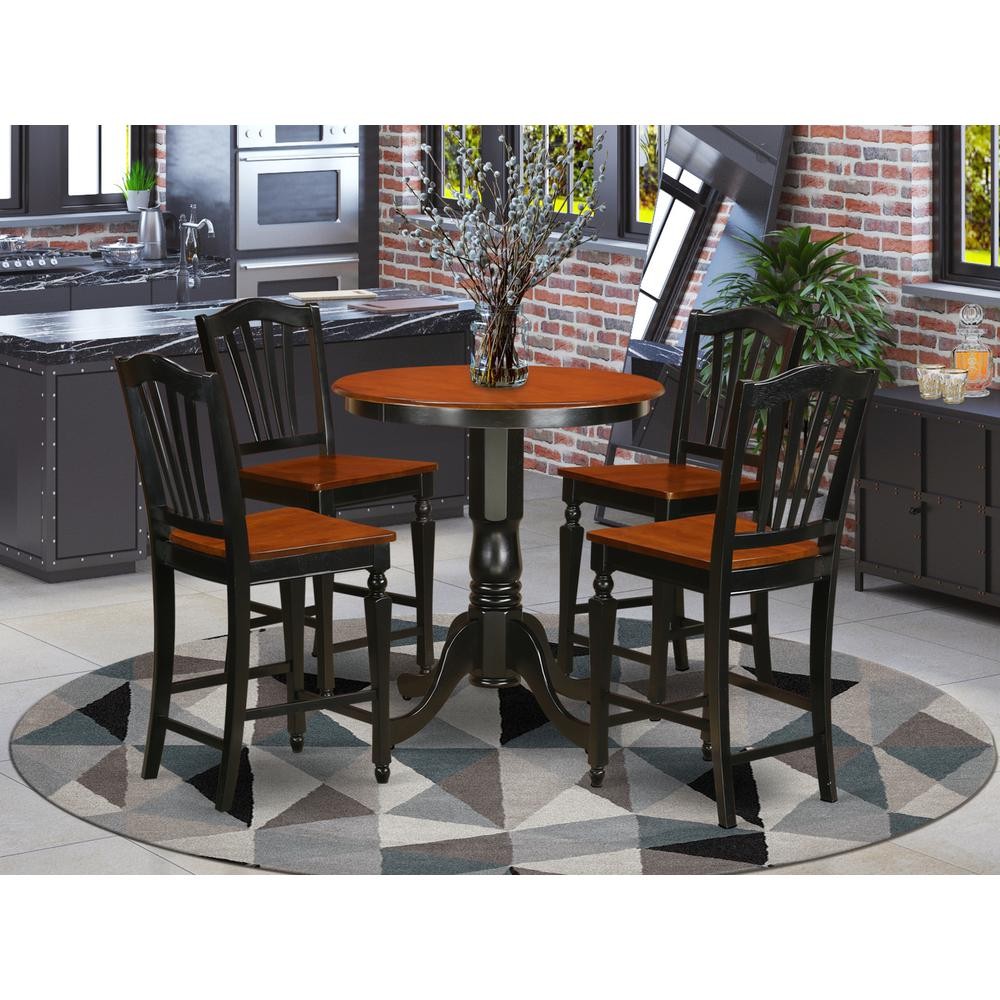 5 Pc counter height pub set-pub Table and 4 bar stools